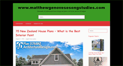 Desktop Screenshot of matthewgenovesesongstudies.com